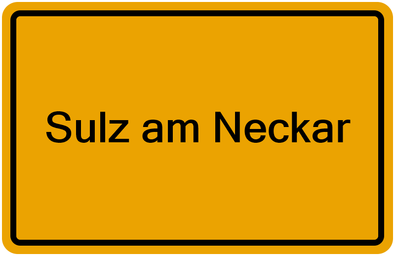 Handelsregister Sulz am Neckar